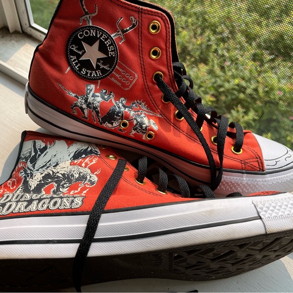 Converse, custom dungeons and dragons size 11 Converse worn twice - Picture 3 of 7